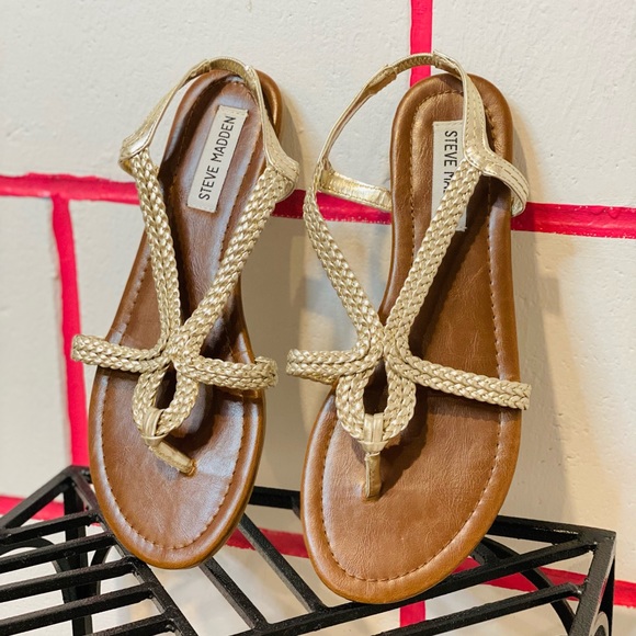 steve madden braided platform sandals
